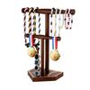Stable Wood Holder for Jewelry Display of Rings and Necklaces Easy to Use Sports Memorabilias Holder