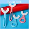 U-shaped Baby Toothbrush Designed For 1 Year Old With Fun And Safe Silicone