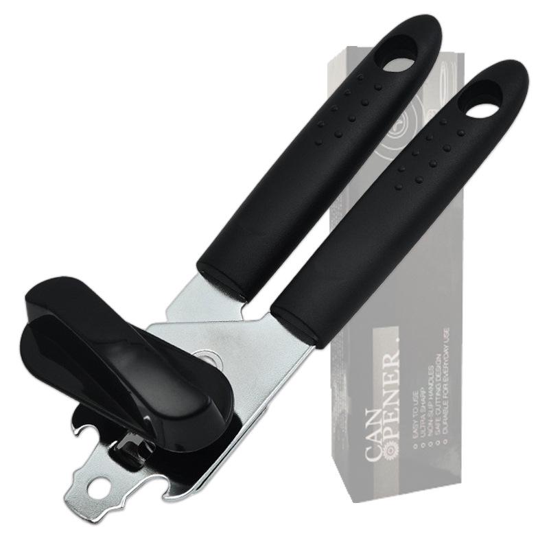 Stainless Steel Multi-purpose 3-in-1 Can, Bottle, and Pull-Tab Opener for Home Use Three-in-One Can Opener (OPP Bag)