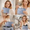 Fashion Portable Cosmetic Bag Hot Stamping Star Pattern Soft Velvet Women Toiletry Bag with Zipper Make Up Storage Bag