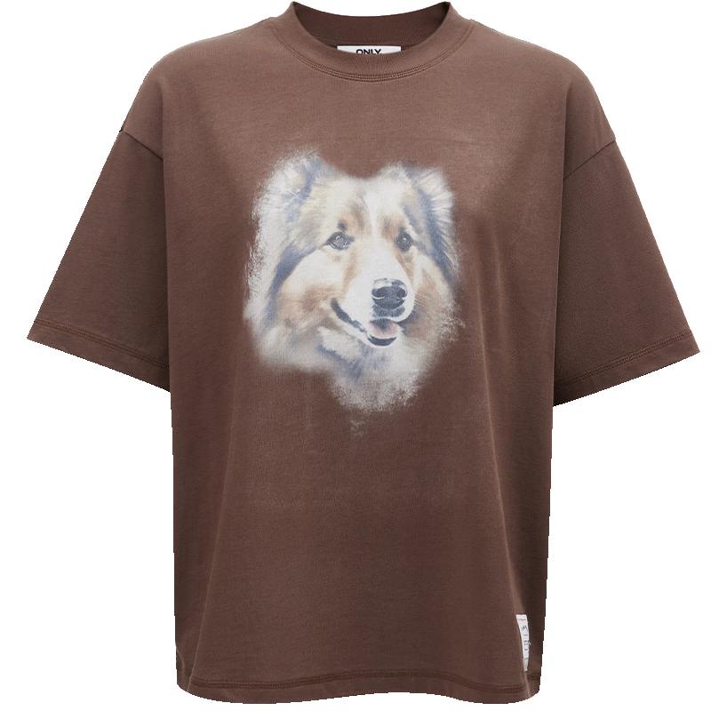 ONLY 2025 Spring Women s Cartoon Print Loose Cotton T-Shirt XL