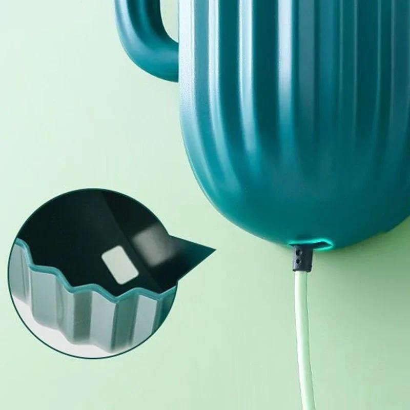 Premium Bathing Room Accessorie Wall Self-adhesive Storage Rack Toothpaste Holder Brush Holder Cactus Storage Toothbrush Holder Wall