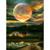 Full 5D Diy Diamond Painting Moon Landscape World Diamond Embroidery Cross Stitch Home Decor Handmade Gift