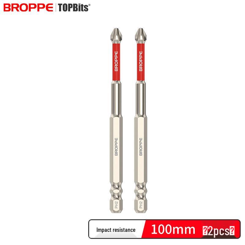 Impact-Resistant Magnetic Phillips Screwdriver Bit Set - High Torque, Non-Slip S2 for Electric Drills.