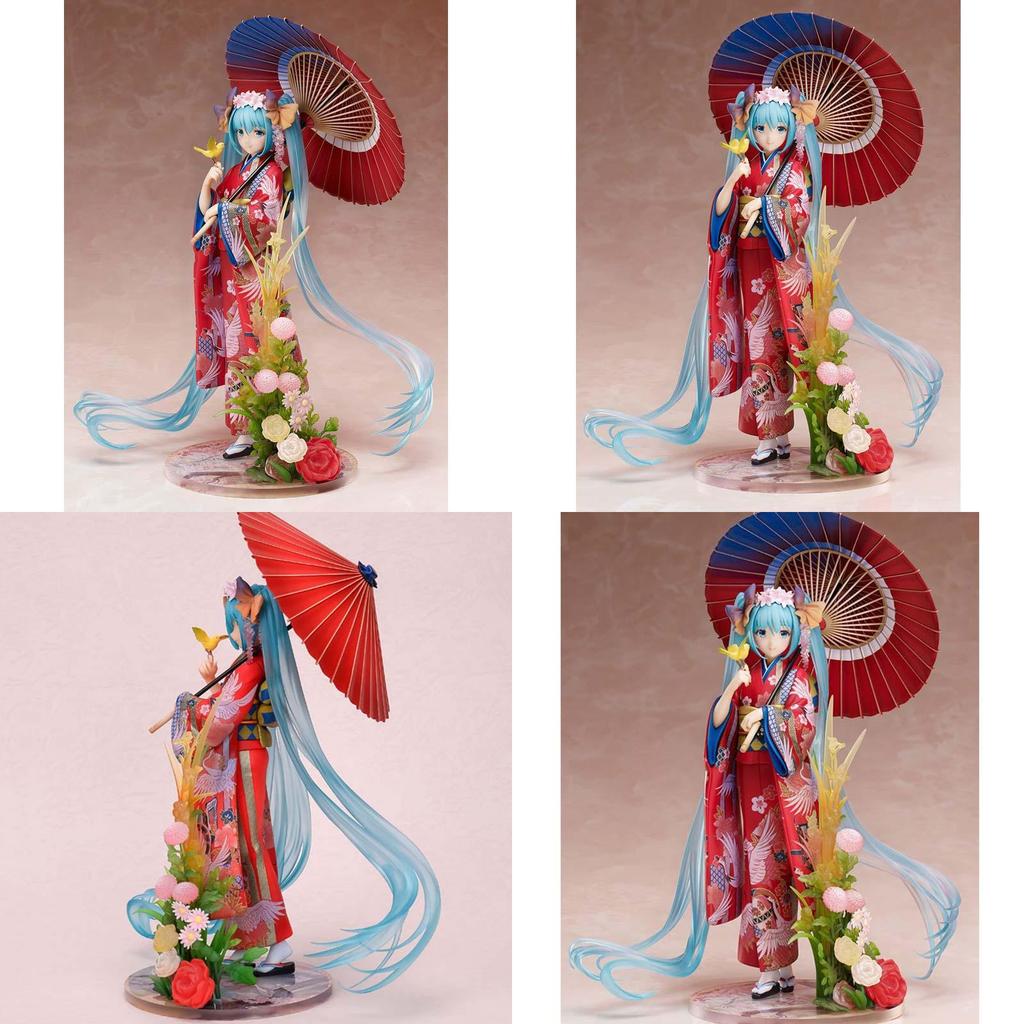 Exquisite Anime Stronger Hatsune Miku Kimono Yukata Hanairogoromo Pvc Action Figure
