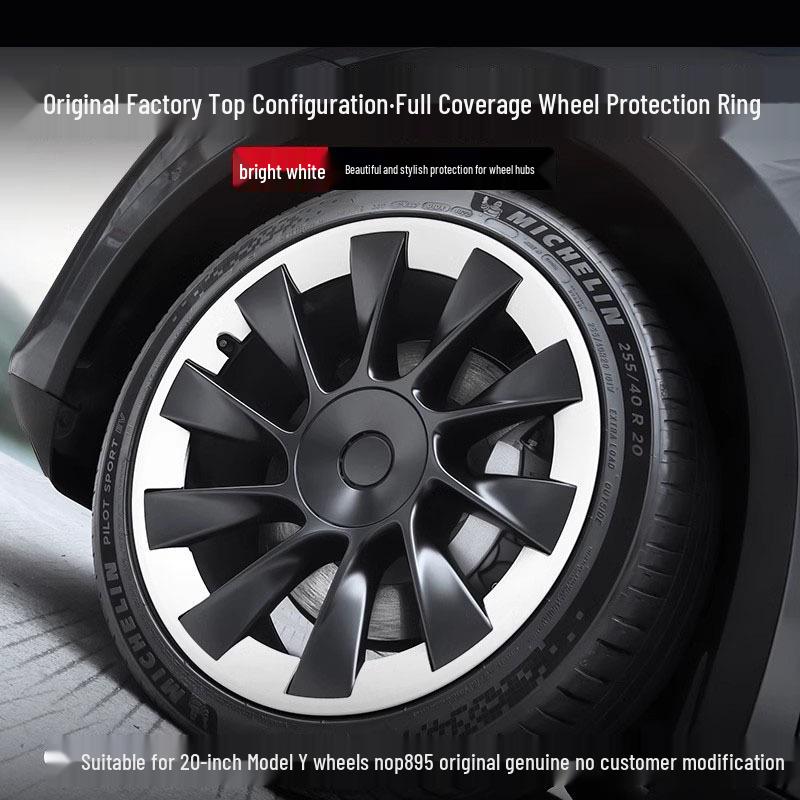 Capac Jantă Tesla Model Y 20" Cyclone – Accesoriu Protector Negru Mat