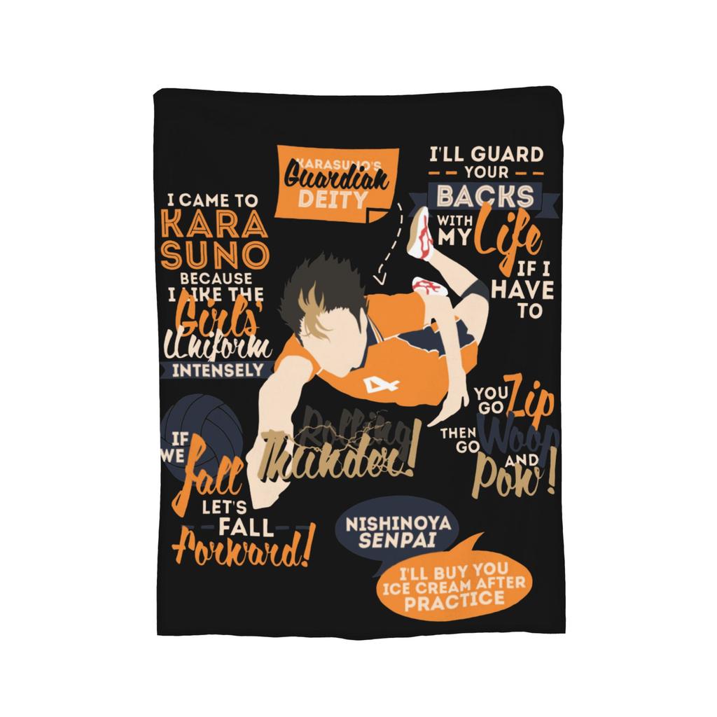 Anime Haikyuu Plush Blankets Miya Atsumu Manga Novelty Throw Blankets for  Sofa Bedding Lounge 150*125cm Quilt,