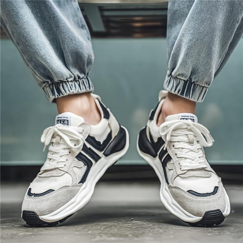 Мужская противоскользящая износостойкая модная повседневная и спортивная обувь с сеткой — фото 19