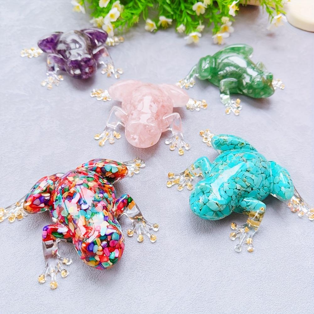 1 pezzo Colla di Cristallo per Creare Rana di Cristallo Artigianato Rana di Cristallo Decorazione d'Interni Regalo di Cristallo