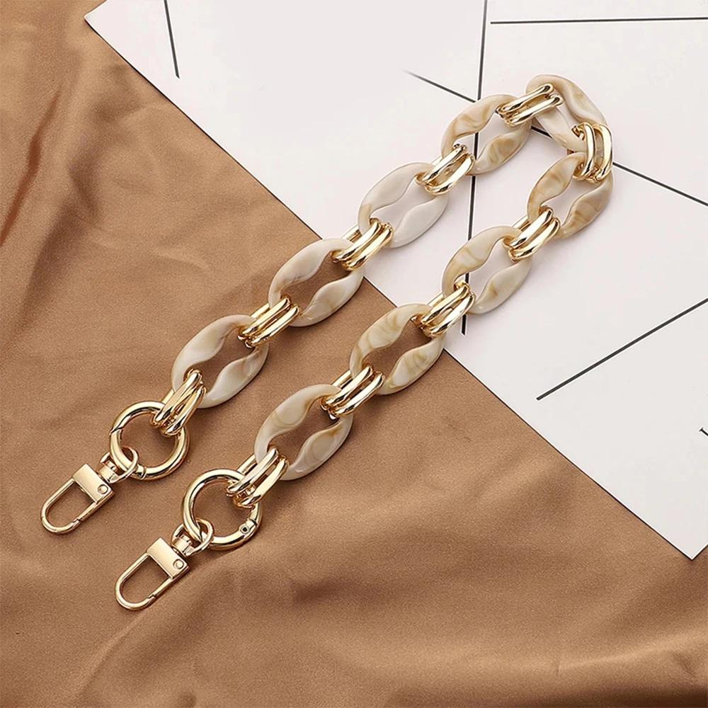 1Pcs New 40/60cm Acrylic Handbag Chains Shoulder Bag Strap DIY Purse Chain Resin Chains Handles Belt Parts Bag Accessories