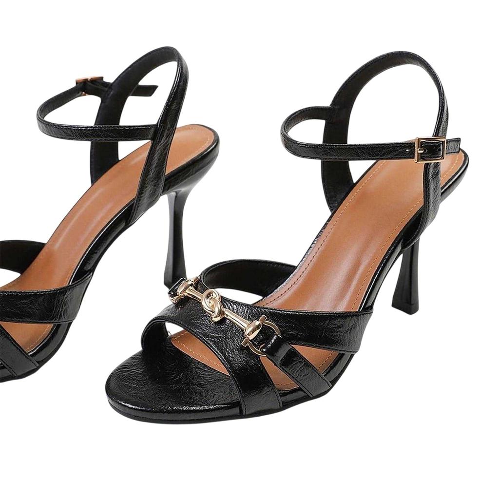 Where's That From Womens/Ladies Adana Patent Faux Leather High Heels