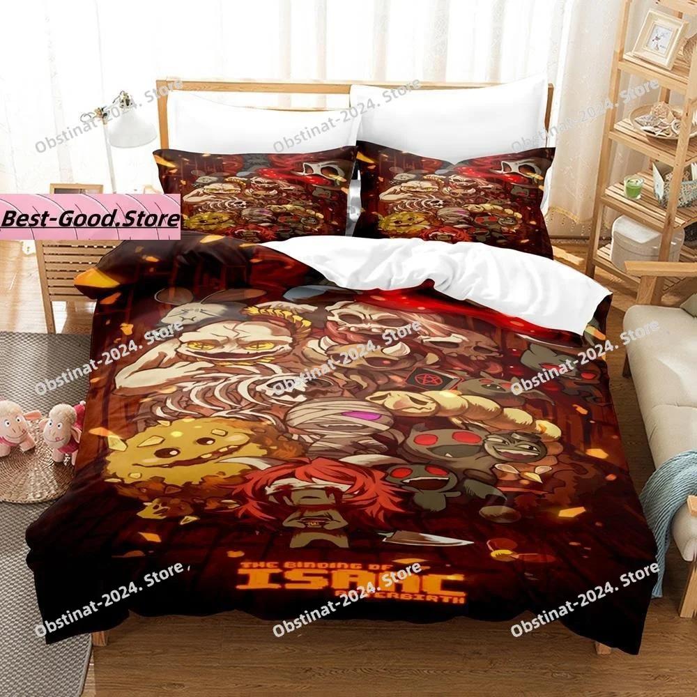 The Binding of isaac Bedding Set Printed Bed Set With Pillowcase Bed Duvet Cover Soft Single Double Queen Super King Size