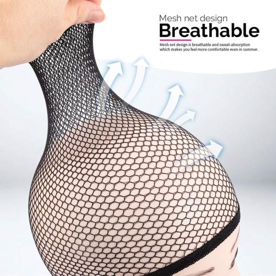 Vysoce elastická podšívka paruky Kryt čepice Příslušenství Síťovaný příčesek do vlasů