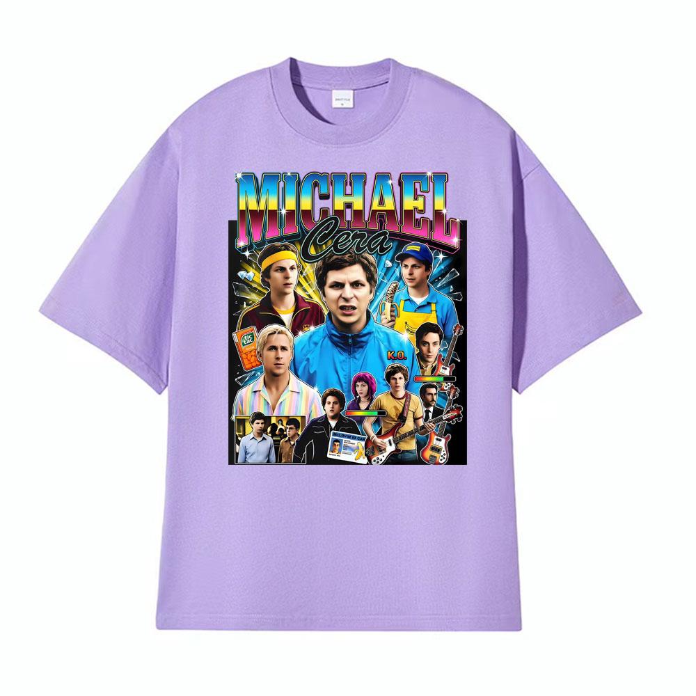 Michael Cera Superbad Merch McLovin Drivers T Shirts Bad Bunny 2026 Print Tshirts Men Women High Street Vintage Classic Tshirt