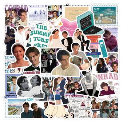55 'The Summer I Turned Pretty' Cartoon Graffiti Stickers - DIY Set