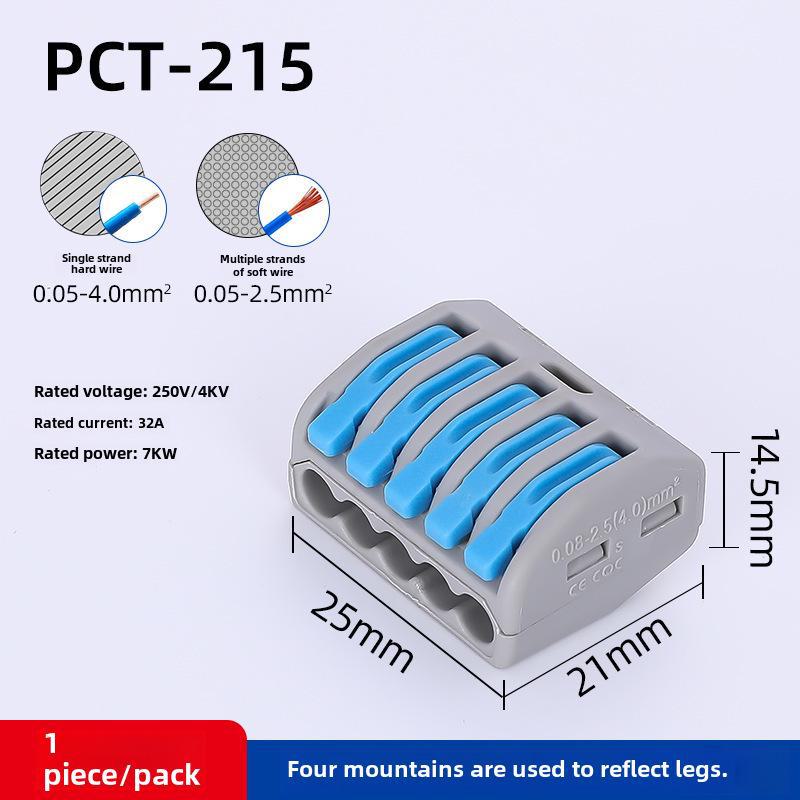 Blocuri Conector Rapid pentru Cabluri PC-212/213/214/215/218 - Portocaliu/Albastru