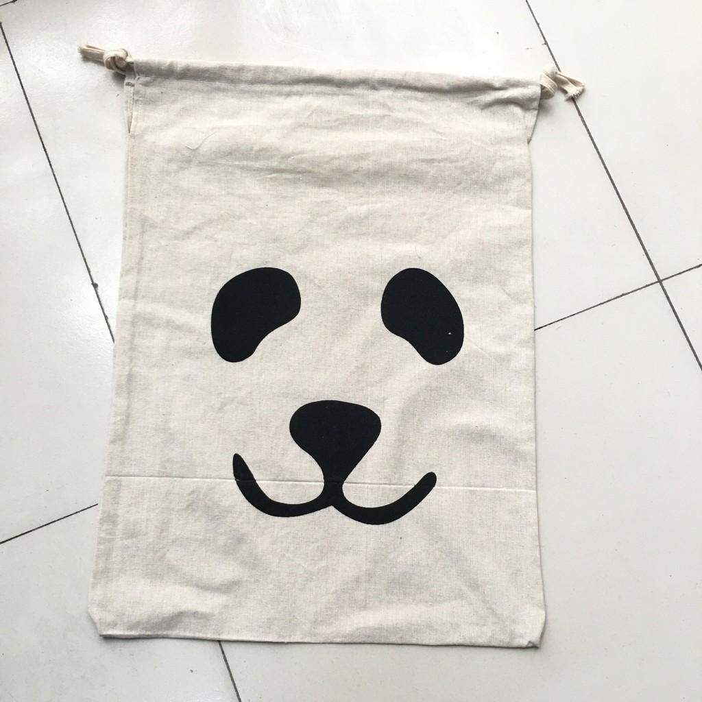 Childrens Toy Storage Bag With Bear Face Design For Travel And Home Organization