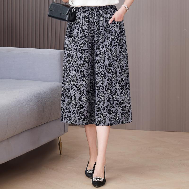 Sommer Weite Hosen Damenkleidung Übergröße Lässig Locker Vintage High Waist Hosen