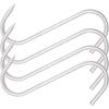 4 Pieces Stainless Steel Meat Hooks, 7/8-Inch 4/8mm S-Hooks, Meat Processing Butcher Hook Pot Hooks