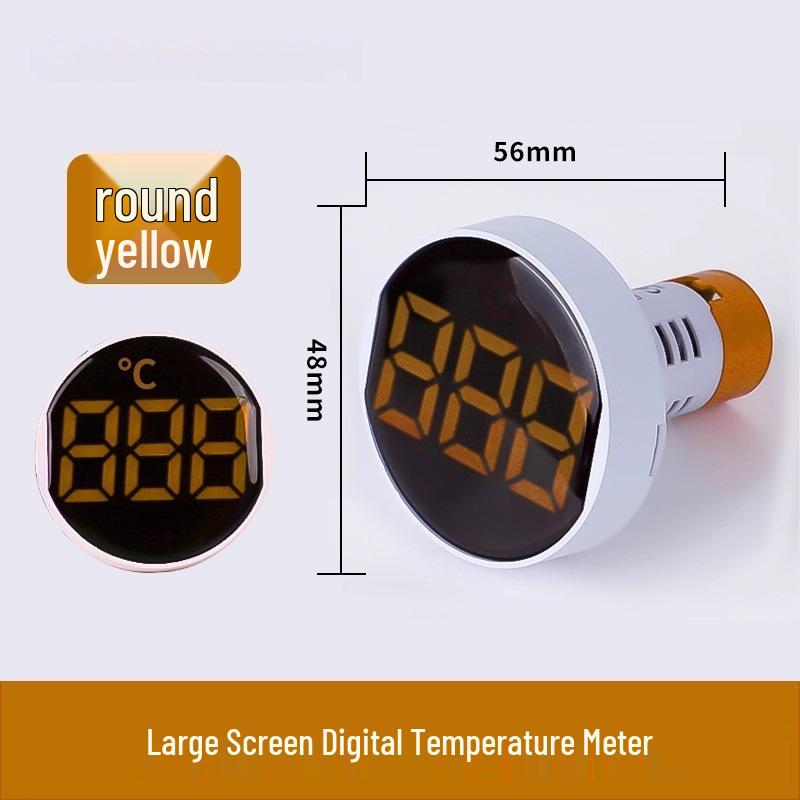 22mm Dual Display LED Voltage Current Frequency Meter - Round/Square