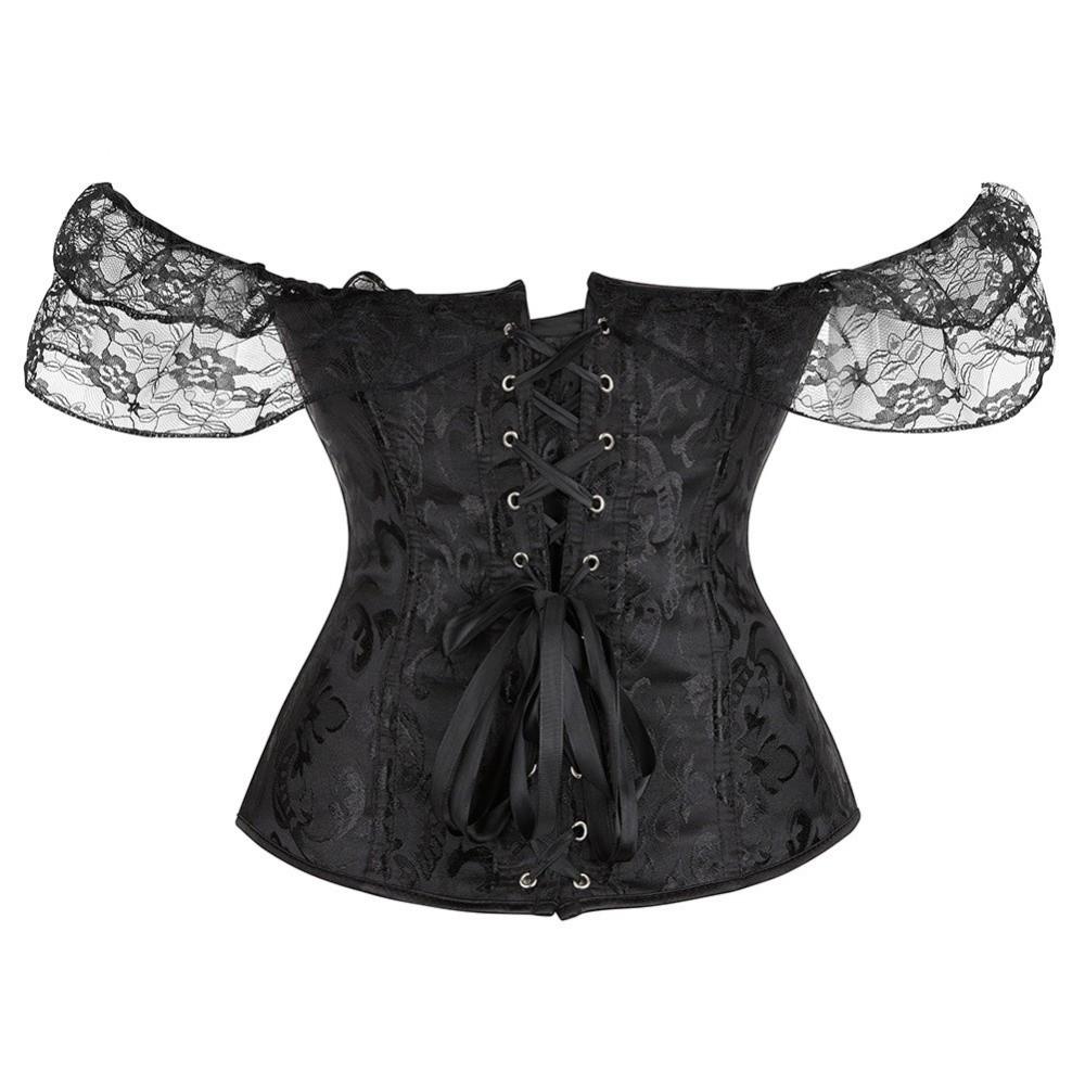 Vintage Corset Bustier Top Sexy Corset Waist Trainer New Jacquard Underbust Corset  Women Gift