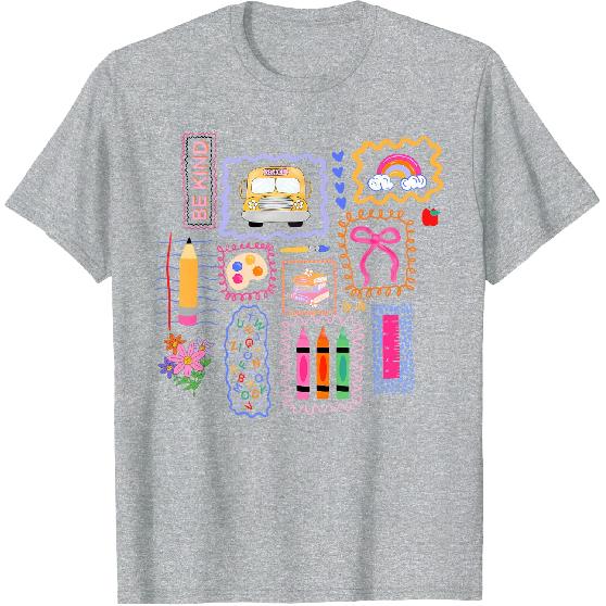 Coquette Bow Teacher Back To School Teacher Life Student Kid T-Shirt