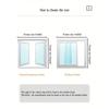 Home Easy-to-Install Windproof Thermal Film, Winter Sealing Window Draft Stopper Leak-Proof Curtain, High Transparency Thickened Plastic Sheet