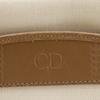 Dior CD Logo Shoulder Bag Pochette Vintage Beige PVC Women Used