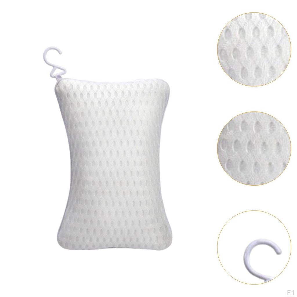 Bath Pillow Bathtub Cushion Professional Easy Maintenance Gifts Head and Neck Support White Sturdy