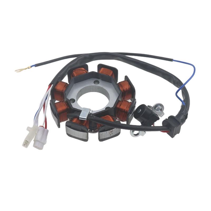 Compatible Yamaha JYM125/YBR Ignition Coil & YBE Eight-Pole Magneto Stator