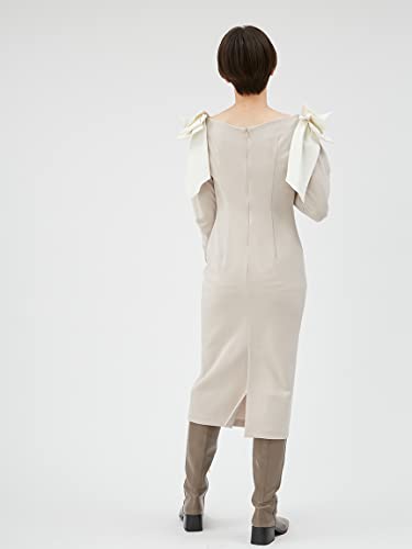 FRAY ID. Damen Taftband Enges Kleid FWFO224508 BEG 0