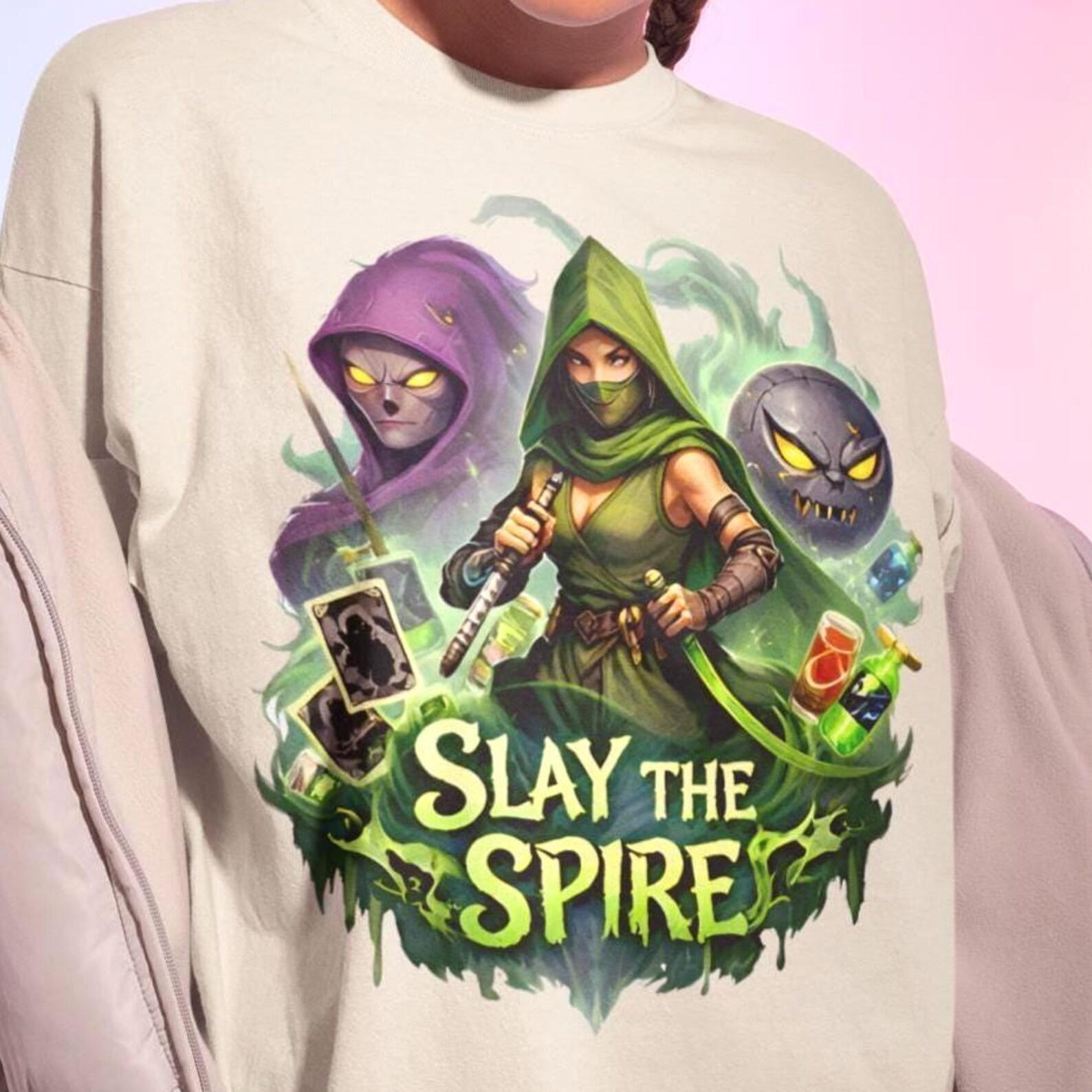 Unisex Slay The Spire Shirt - Indie Game Tshirt,Gamer Graphic Tees,Gaming Sweatshirt M