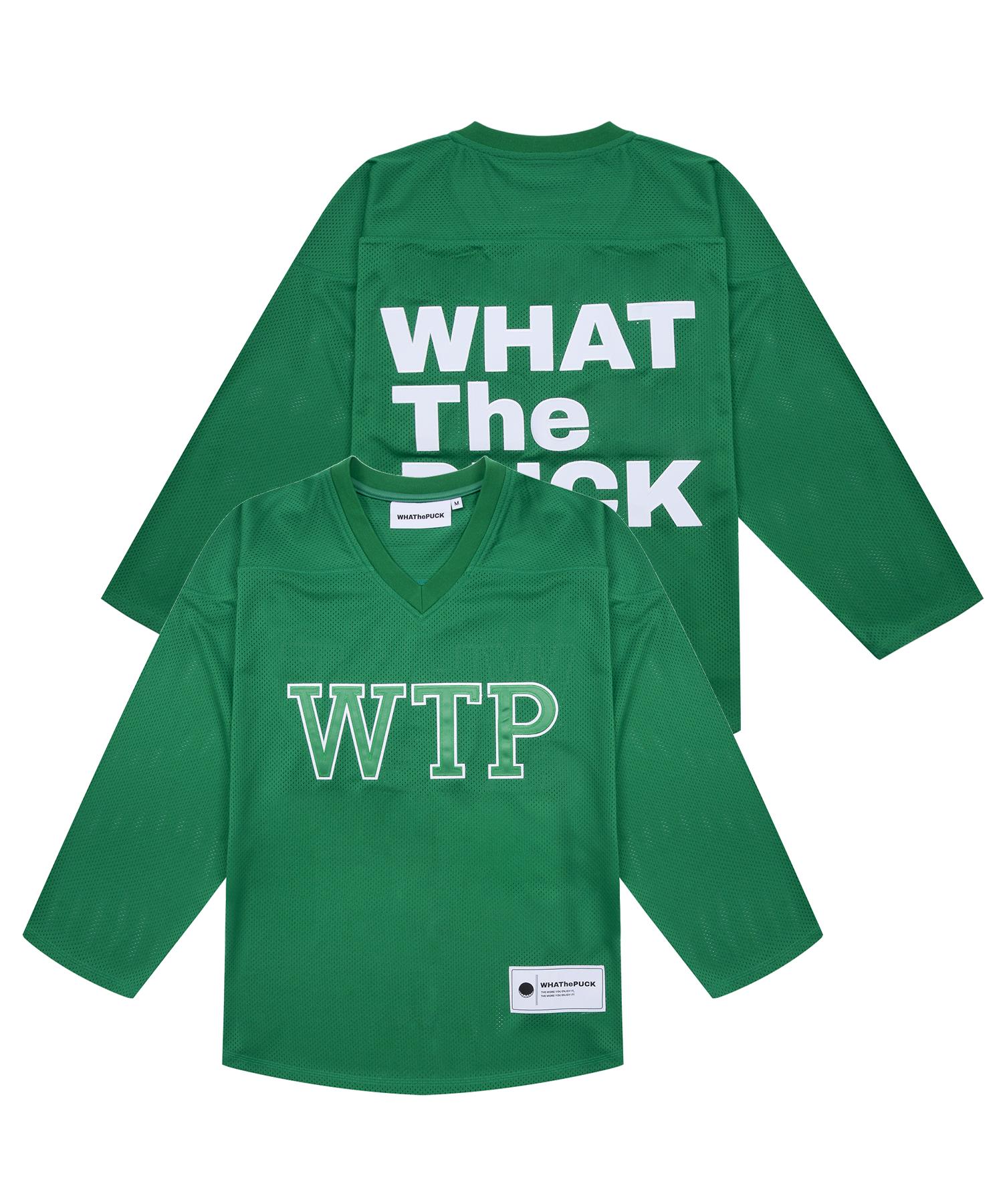 What The Fuck Wtp White Logo Jersey Green Xl Size