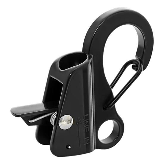 Stainless Steel Sliding Rope Hook Heavy Duty Pontoon Boat Fender Clamps Quick Release Adjustable Docking Clip for 3/8"-5/8" Rope