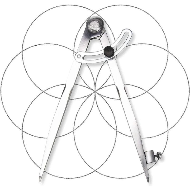 Woodworking Compass Drawing Carpenter Compass 150MM-300MM Circular Marking Tool Design Layout Tool for Geometry Drawing Drafting