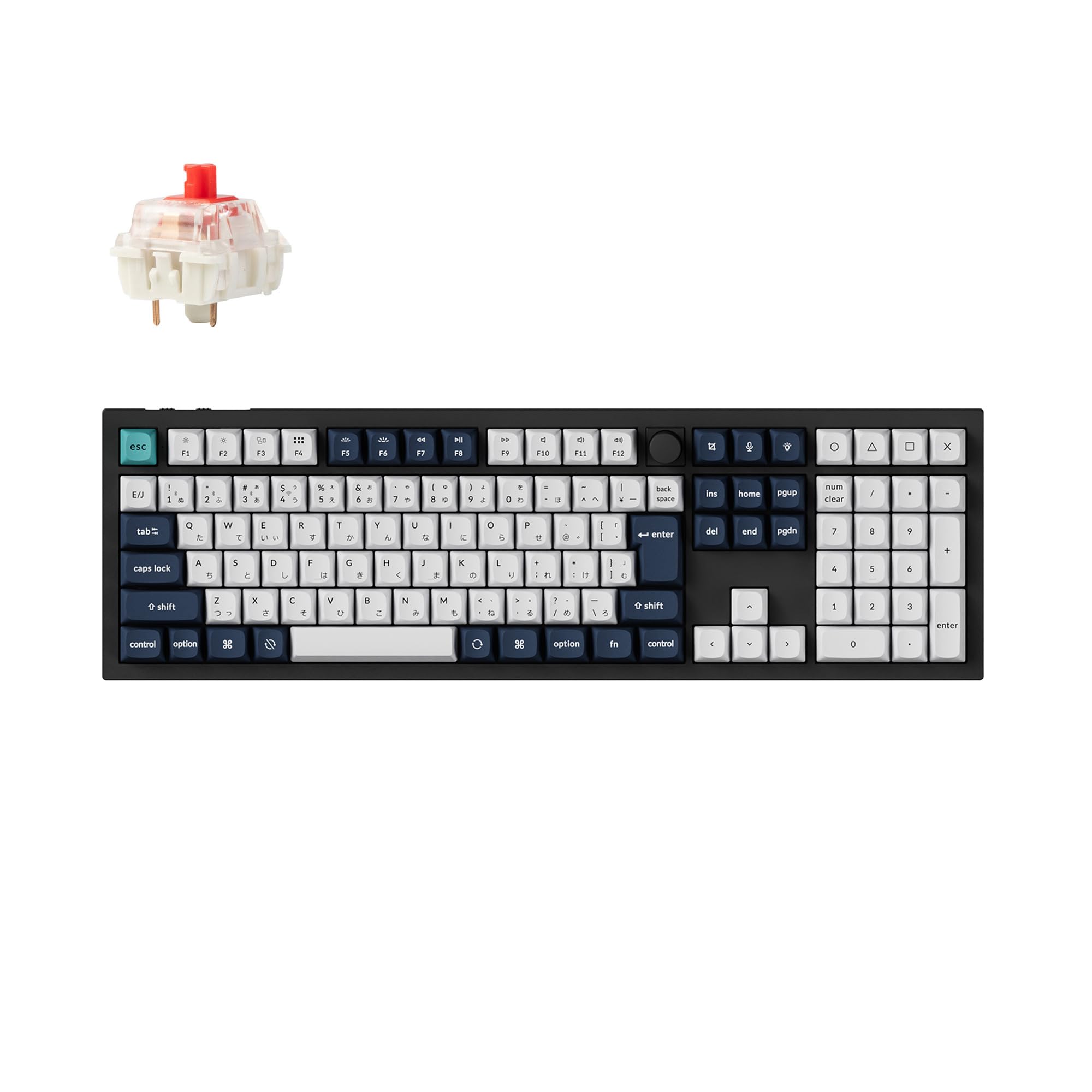 

Keychron Q6 Max Wireless Custom JIS RGB Gateron Jupiter Mechanical for Mac and Windows Gateron Jupiter Mechanical Red Switches QMK/VIA Keyboard,