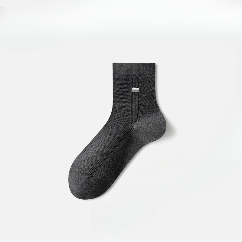 Herren Sommer Dünne Freizeit Mesh Atmungsaktiv Schweißabsorbierend Antibakterielle Socken