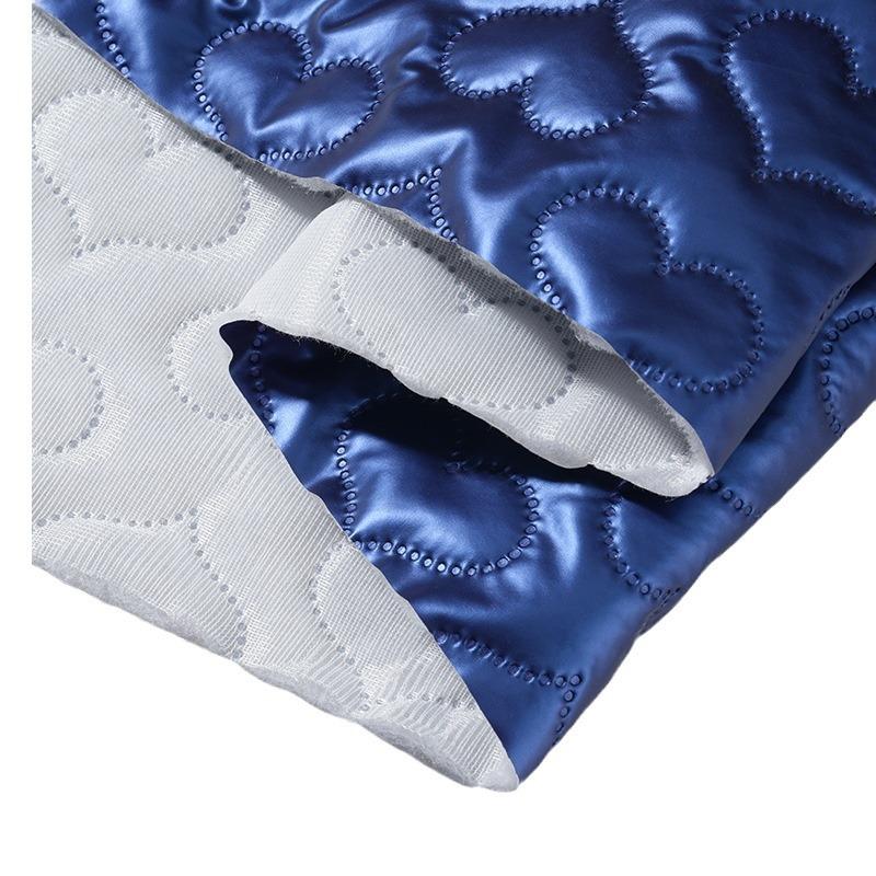 100cm*138cm Muti Colors Heart Printed PU Leather Quilting Fabric Embossing Cotton Lining Fabric for DIY Sewing Clothing