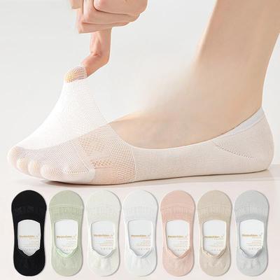 Female Summer Thin Non Slip Not To Fall with Invisible Sweat Absorption Breathable Cool Boat Socks