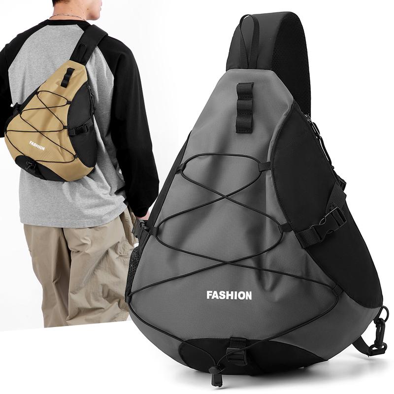 Men's Chest Bag Large Capacity Outdoor Sports Crossbody Bag Shoulder Bag