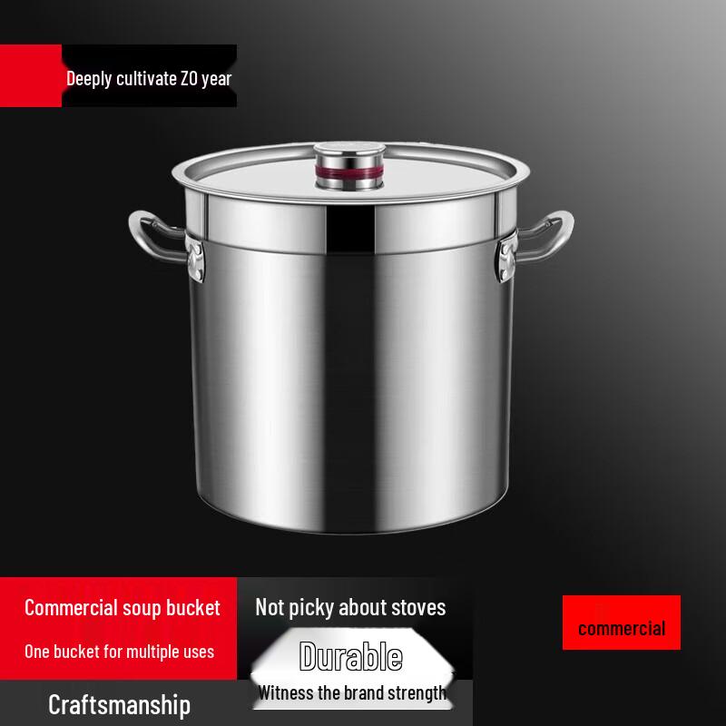 Yingbai Commercial 304 Stainless Steel Induction Soup Pot