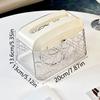 Anti-slip Bottom Tissue Box Light Luxury Napkin Case Transparent Facial Tissue Containers  Kitchen