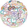50-Sheet Set: Creative Sensory Stickers for Journals & DIY Phone Decals