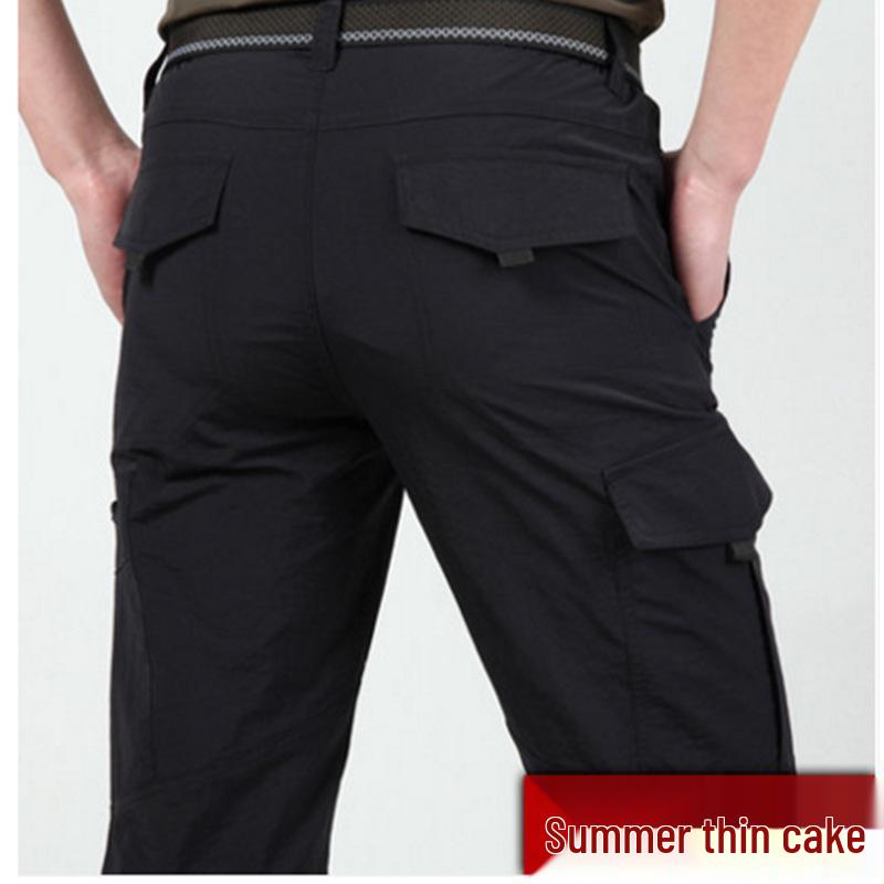 Men's 105 Quick Dry Lightweight Waterproof Summer Hiking Trousers - Large Size