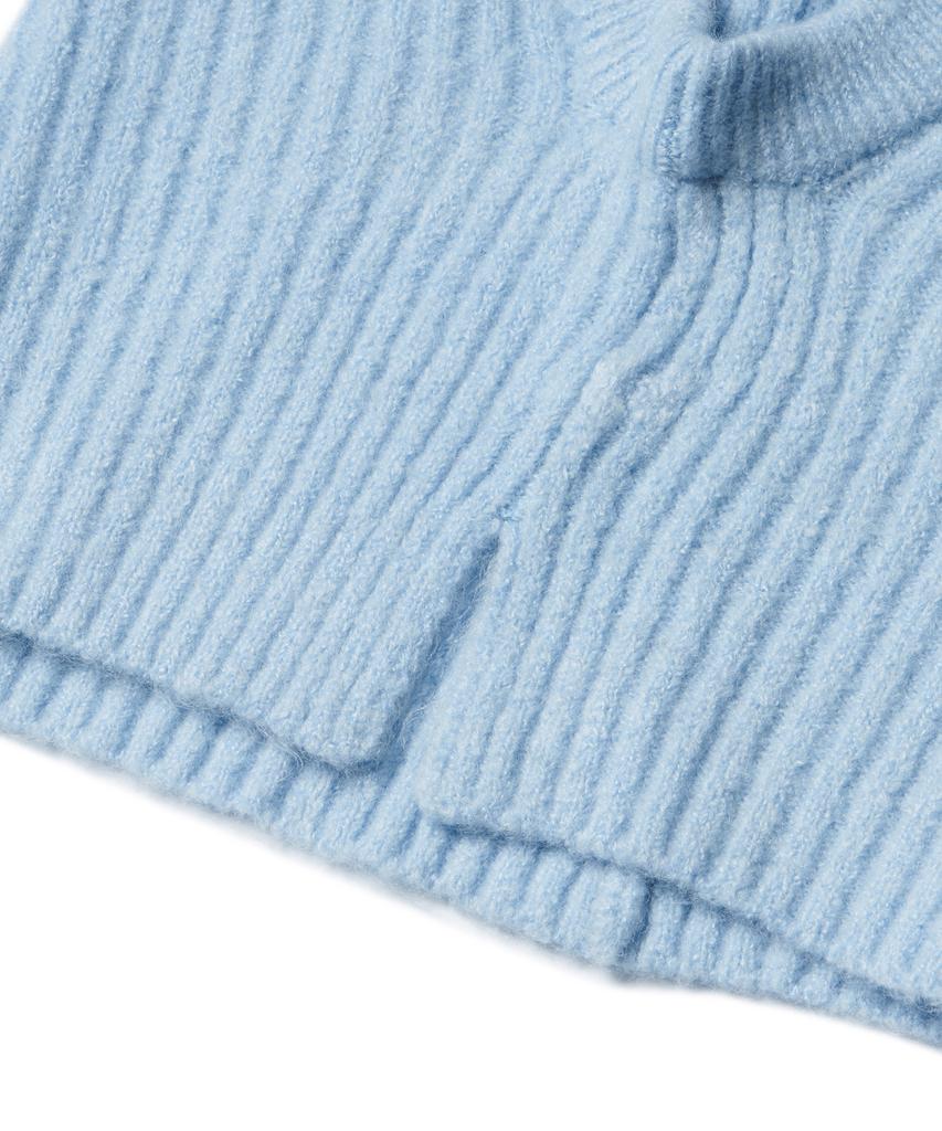 MUSINSA STANDARD WOMAN Women'S Soft Boucle Knit Balaclava [Sky Blue]