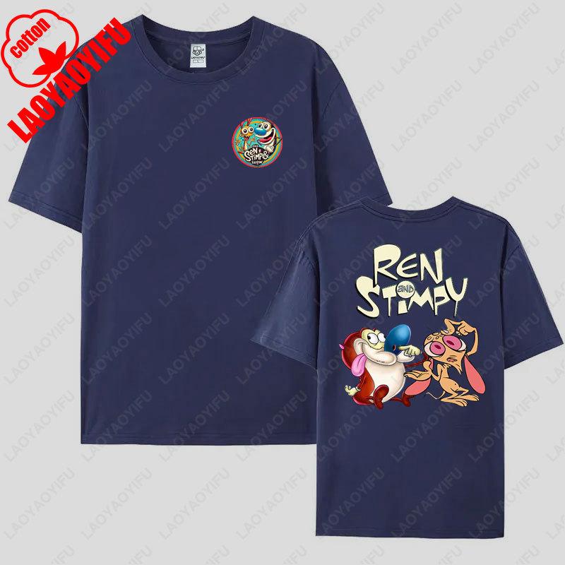 Ren and Stimpy Adulting Whats That TShirt High Quality Cotton Shirt Mens Womens Camisetas Trending Hipster Cotton Unisex Tee