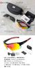 Sports Polarized UV Interchangeable Lenses Included Mirror Inner Frame Road [Gorix] Sunglasses, Sunglasses, Protection, (Smoke, Clear, Lenses),