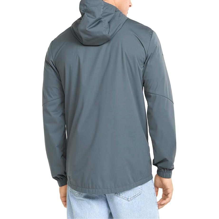 Puma Pd Rct Solid Color Hooded Windbreaker Jacket Men Jacket Gray 533832-T3