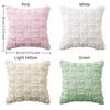 Festive Decor Cartoon Easter Rabbit Pillow Cover Soft Plush Square Bunny Pillowcase Detachable Washable Cushion Cover Gift