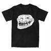 Rage Comic Trollface T Shirt Funny Meme Anime Hip Hop Tshirts Summer Pure Cotton Short Sleeve Harajuku Unisex Unisex Tops